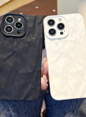 炫酷女黑色max个性13手机褶皱适用iphone14苹果1115promax手机保护14pm矽胶软壳款12pro防摔新款壳15plus保护