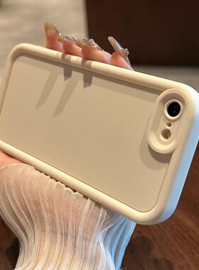 防摔适用苹果边框新款男女8plus7护套情侣磨砂液态iPhone7sPlus手保6Plus加厚天使硅胶机壳8s简约软壳眼直边