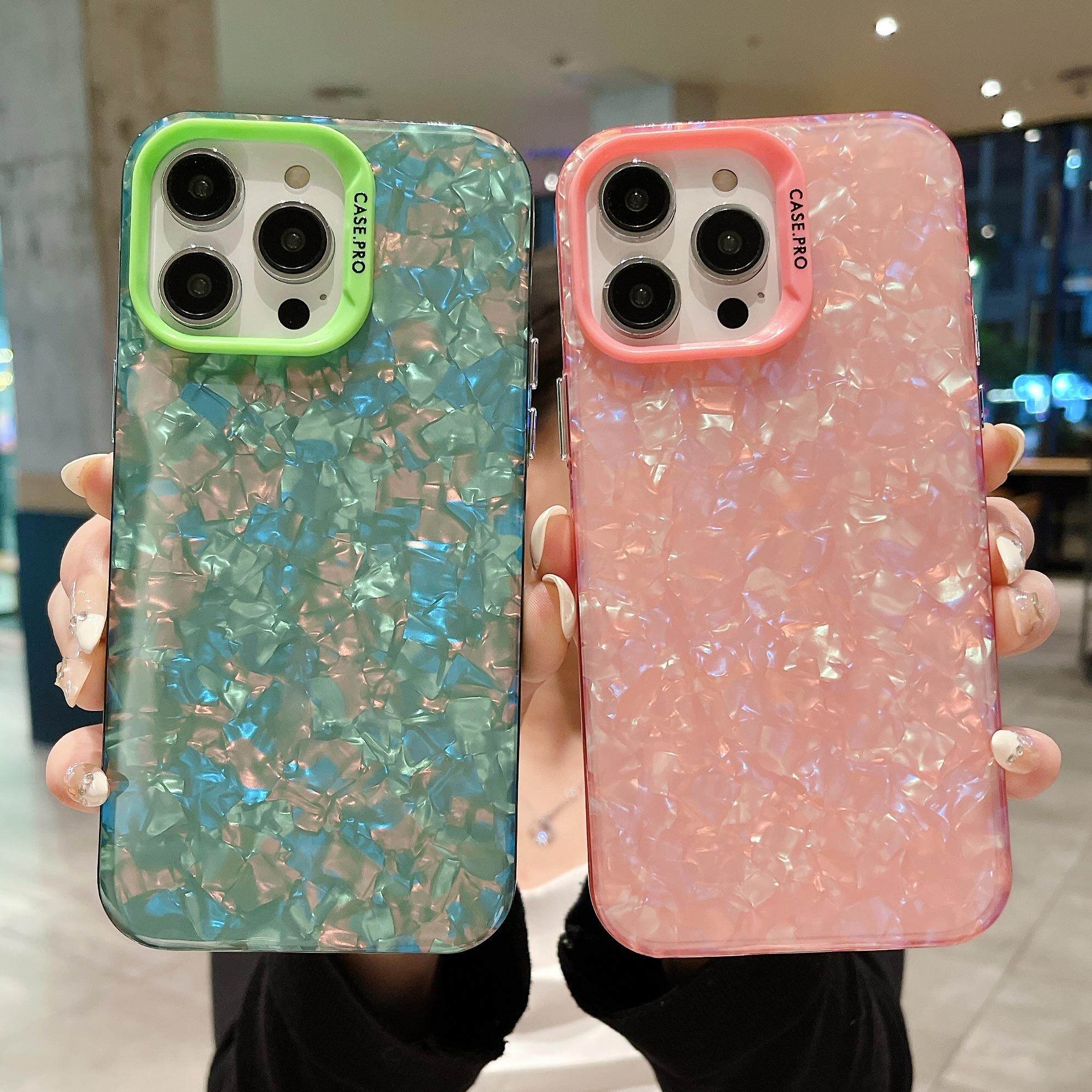 iPhone15pro16promax苹果14护套孔贝壳保机壳纹12pm大简约感个性高级13手适用16plus11女款16Pro防摔仙气15男