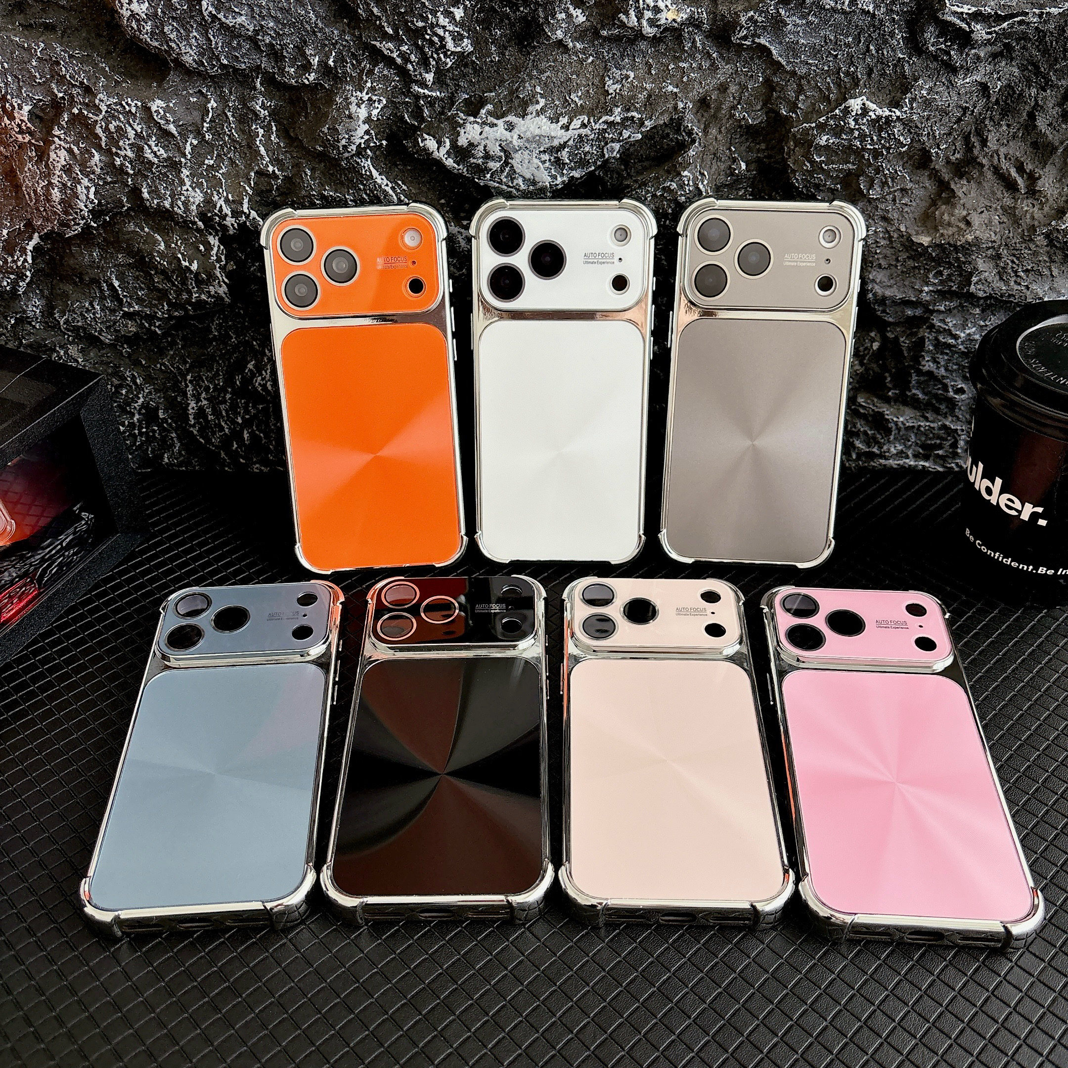ins高颜值大视窗极光CD纹适用iPhone16ProMax苹果17Pro手机壳四角16pro男女17promax全包防摔带镜头膜保护套