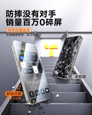 新款适用iphone15pro钢化膜苹果15promax手机膜15全屏14全覆盖贴膜13全包12防摔11超高清plus防指纹pm保护por