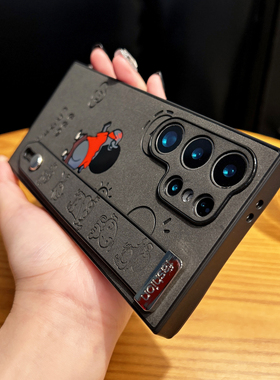 适用三星s25ultra手机壳腕带支架s25plus保护套s25+红色蜡笔小新s25防摔s24+高级感s22u创意s23ultra镭射女款