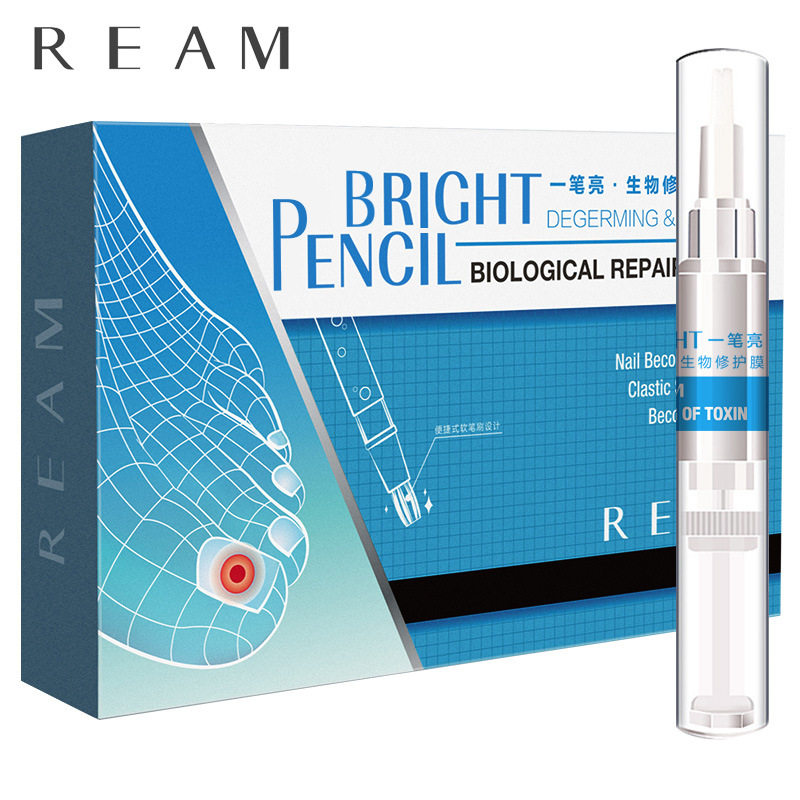 ream一笔亮生物修护膜修复液正品油软甲膏