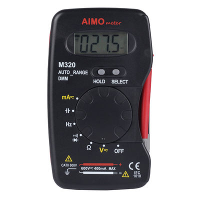 AIMOMETER M320 4000字自动量程笔记本型手持数字万用表电容测试