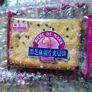 新日期林老三黑芝麻切片饼干零食大礼包便宜小零食休闲食品早餐饼