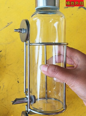 鹦鹉自动饮水器喂水壶水杯304不锈钢支架水果玩具架 鹦鹉撞针水壶