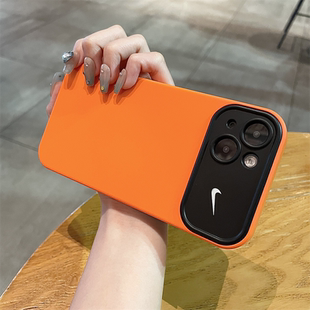 ins欧美大视窗简约适用苹果14ProMax手机壳iphone13Nike新款15防摔11高级感18情侣13防爆16不会撞壳保护套12