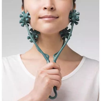日本瘦脸神器v脸面部提拉紧致脸部滚轮按摩仪器瘦咬肌双下巴男女