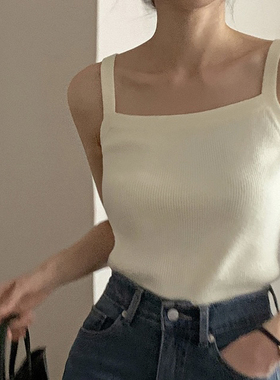 25秋冬高级感吊带针织衫打底女装benito正品韩国代购百搭黑色上衣