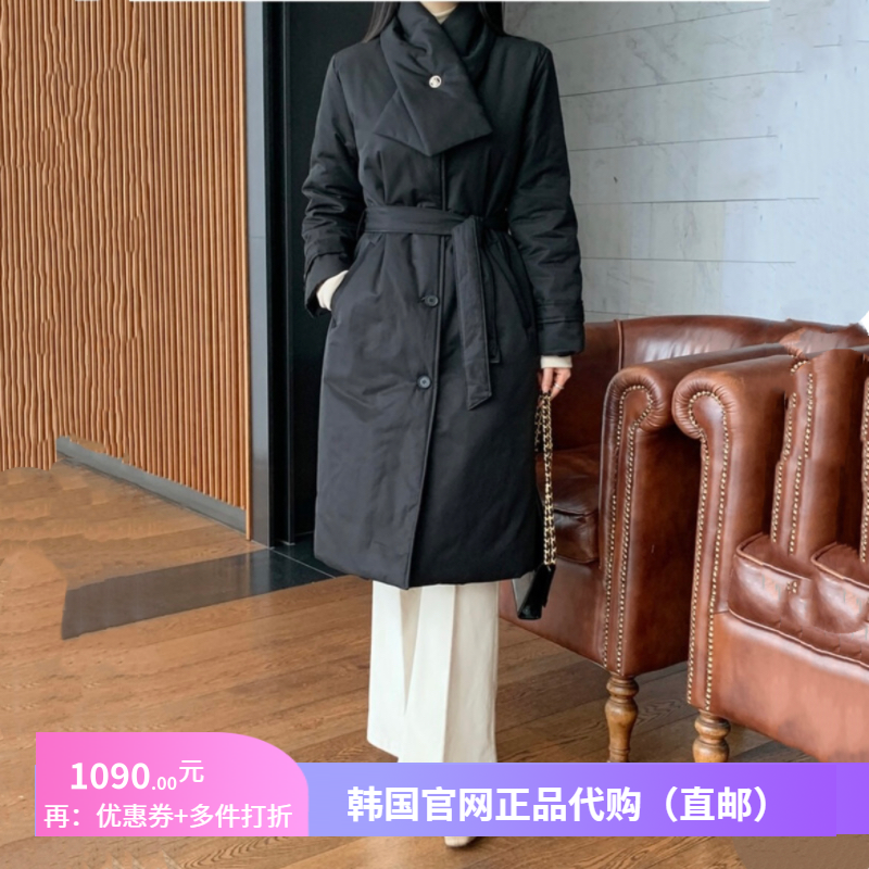 冬季暖和加厚抓绒棉衣外套围巾高档女装正品韩国代购优雅气质大衣
