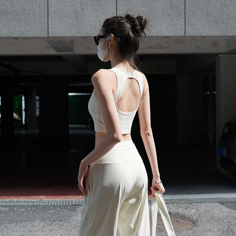 Beemen运动背心女外穿显瘦日常户外休闲镂空美背健身瑜伽服上衣夏