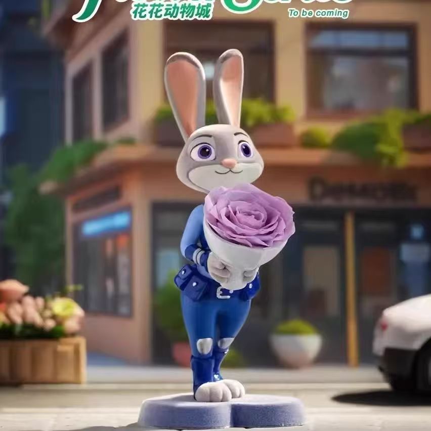 卡通公仔摆件盲盒预售正品周边礼物疯狂动物城花花动物城