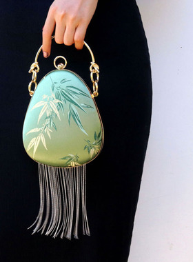 KK9_原创设计复古迷你水滴口金包单肩斜挎包国风手提包古典女包邮