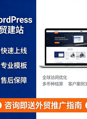 外贸独立站搭建网站建设wordpress建站跨境电商网站建设