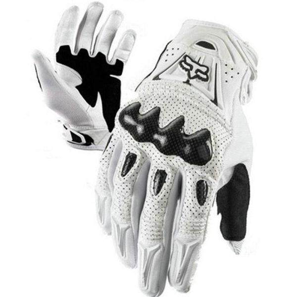 thumbnail for fox carbon fiber all-season special gloves riding trail gloves high quality imitation leather protection long finger gloves