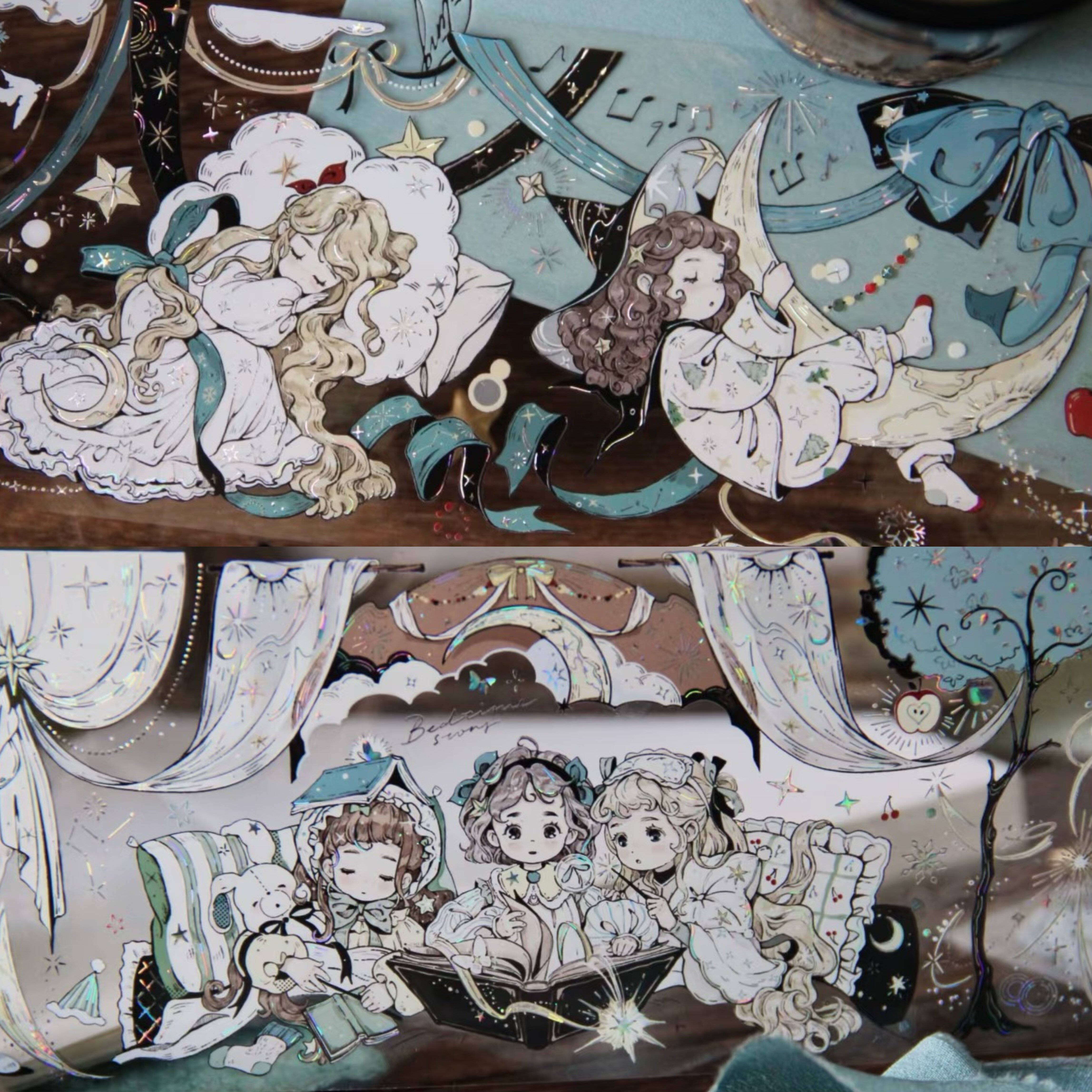 野柚冬季故事集灵药选修课贝壳银和纸胶带可爱甜美女孩网红小巫女