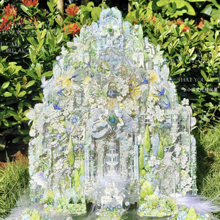 迷雾森林 海盐曼塔花园橙花之约水夏PET胶带花朵绿系吧唧咕卡素材