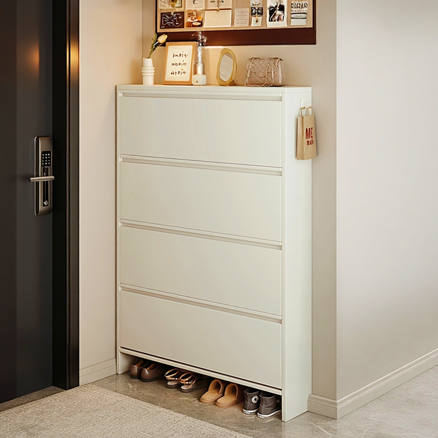 超薄极窄小门口靠墙大容量鞋柜