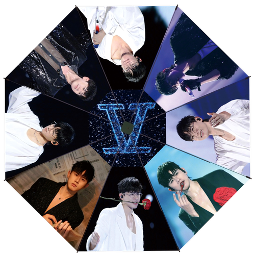 全自动黑胶礼物太阳伞