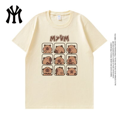 官方正品夏季情侣纯棉短袖潮流短袖男款爆款26新款T恤男女款7