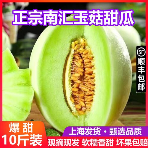 当季冰淇淋蜜瓜香瓜青皮绿肉