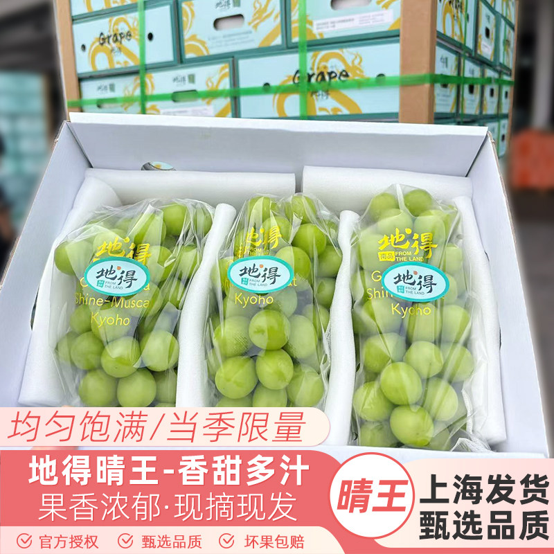 地得晴王葡萄香印青提阳光玫瑰新鲜水果整串整箱礼盒装顺丰快递