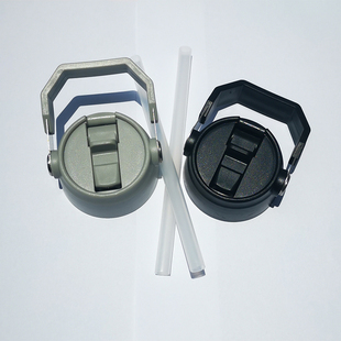 通用史丹利600ml500ml户外手提保温杯盖配件吸管手提杯盖密封防漏