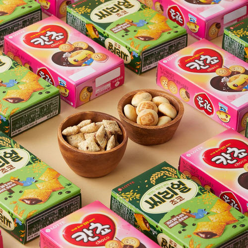 韩国进口零食乐天小熊巧