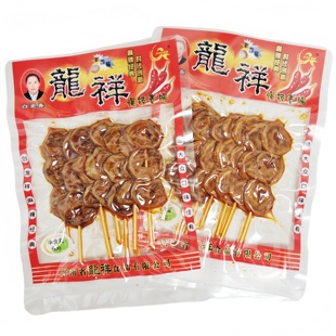 龙祥爆辣素肠龙翔素羊肉串烤面筋网红麻辣条休闲8090后零食小吃