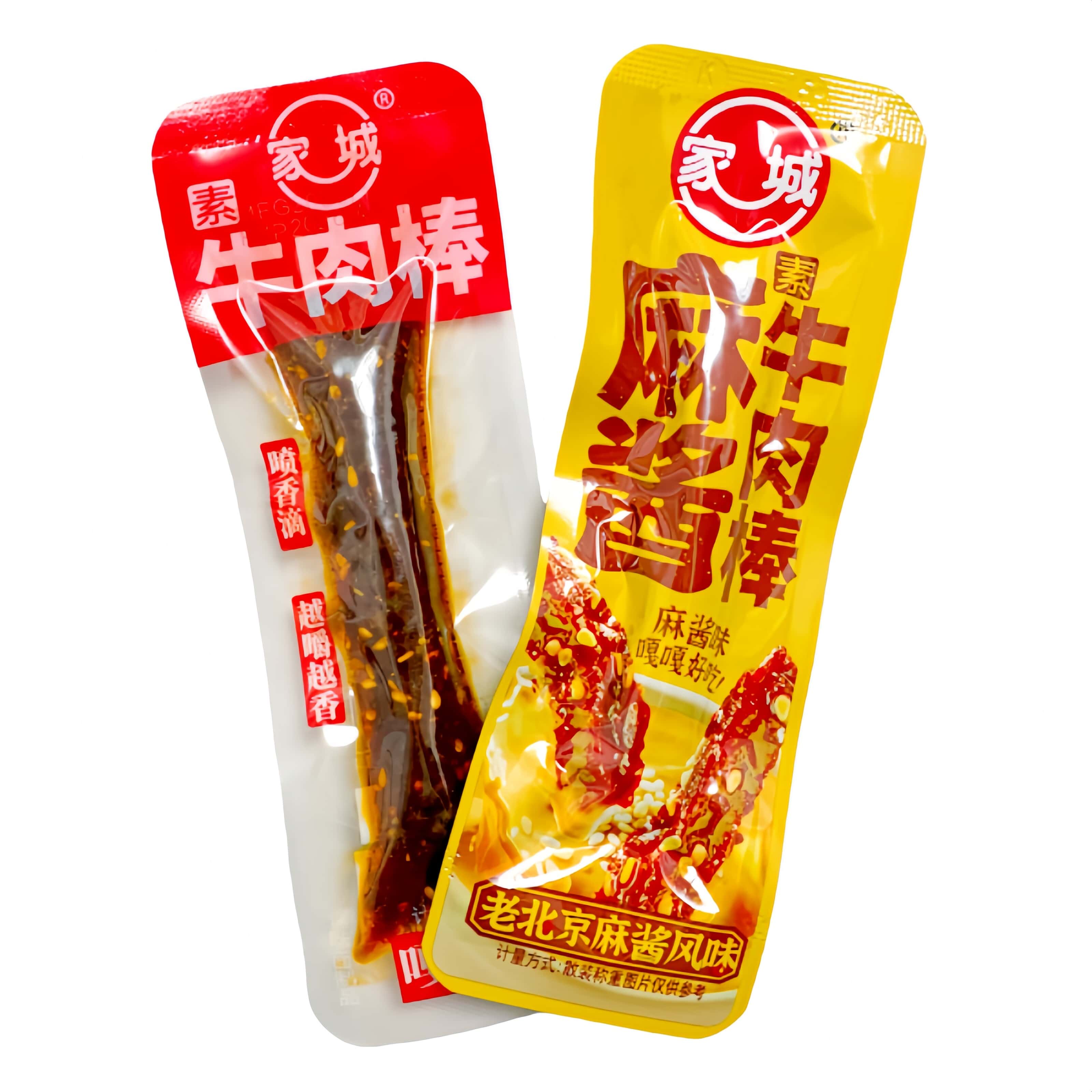 家城麻酱素牛肉棒辣条素肉办公追剧出游休闲零食麻酱味小吃