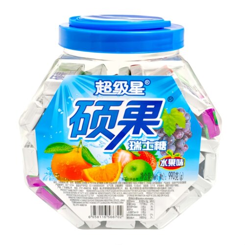 超级星硕果瑞士糖水果味奶糖软糖混合口味童年怀旧糖果零食批发