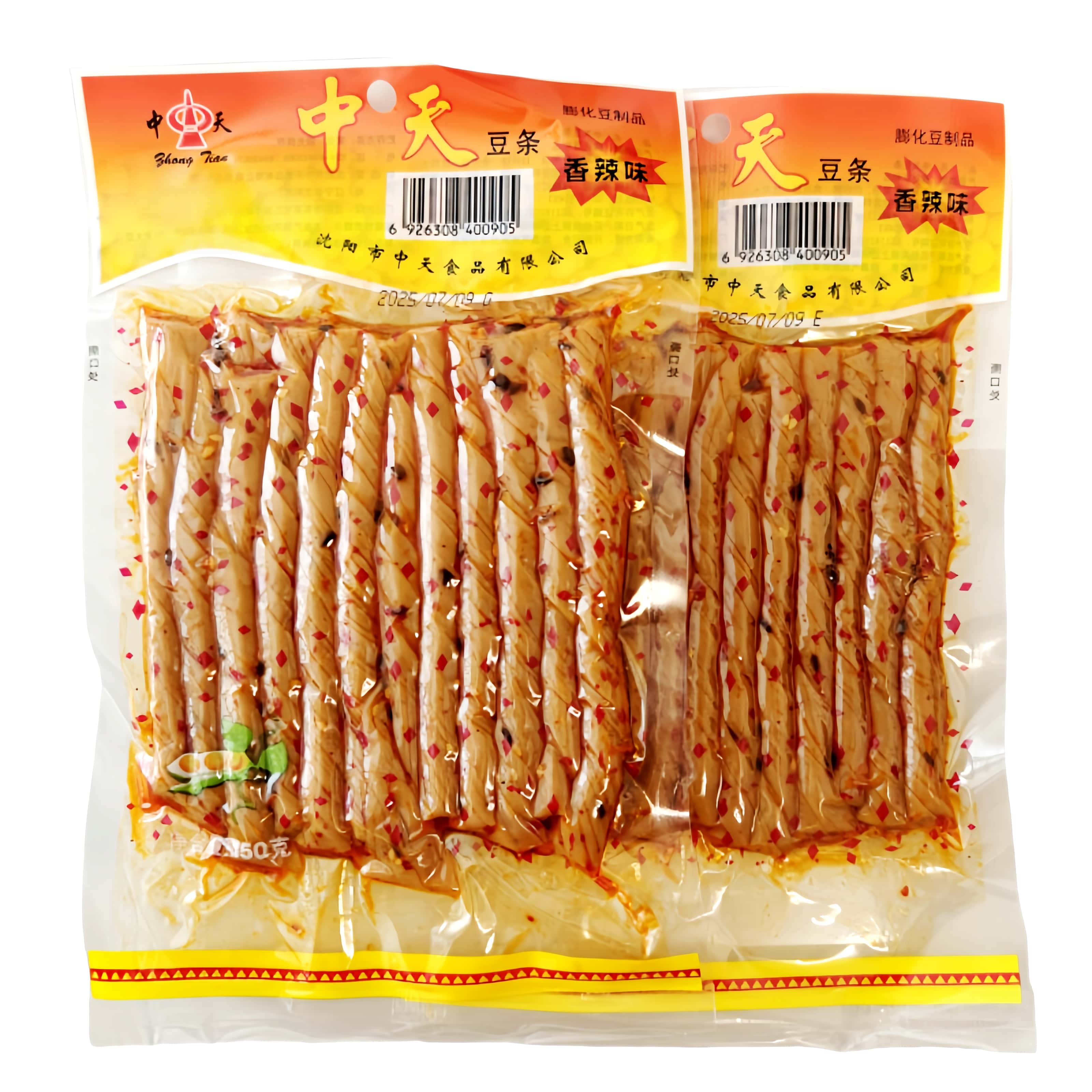 中天豆条豆卷豆筋辣条相思卷手撕豆腐干老式怀旧辣条辣豆筋解馋