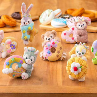 甜甜圈系列公仔挂件周边洋迪士尼达菲周边 东迪海7月3新品 预定