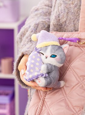 【预定】日本mofusand手绘猫咪2月睡衣猫咪面膜猫咪挂件周边