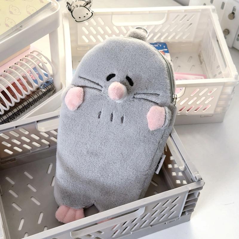 原创猫咪毛绒可爱卡通笔袋