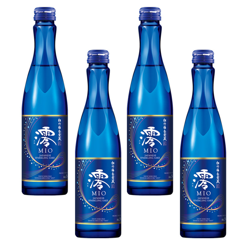 日本原装进口清酒 松竹梅白壁藏澪MIO 起泡清酒300mL 4瓶 白璧藏