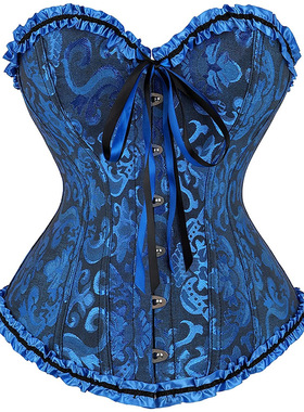 艾米丽新款宫廷收腰瘦腰产后corset美体托胸性感内衣时尚外穿大码