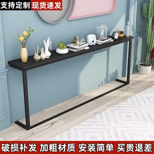 沙发后缝隙置物架靠墙暖气片置物板床头边夹缝柜沙发后超窄长条桌