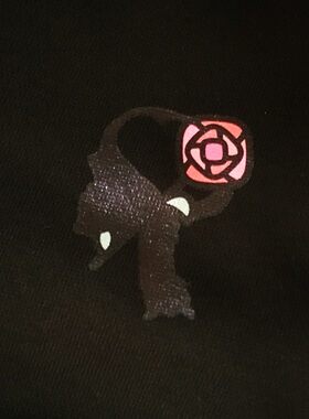 UNDERINANE自曝原创版权 爱心玫瑰骷髅套装卫衣 卫裤 情侣咔叽