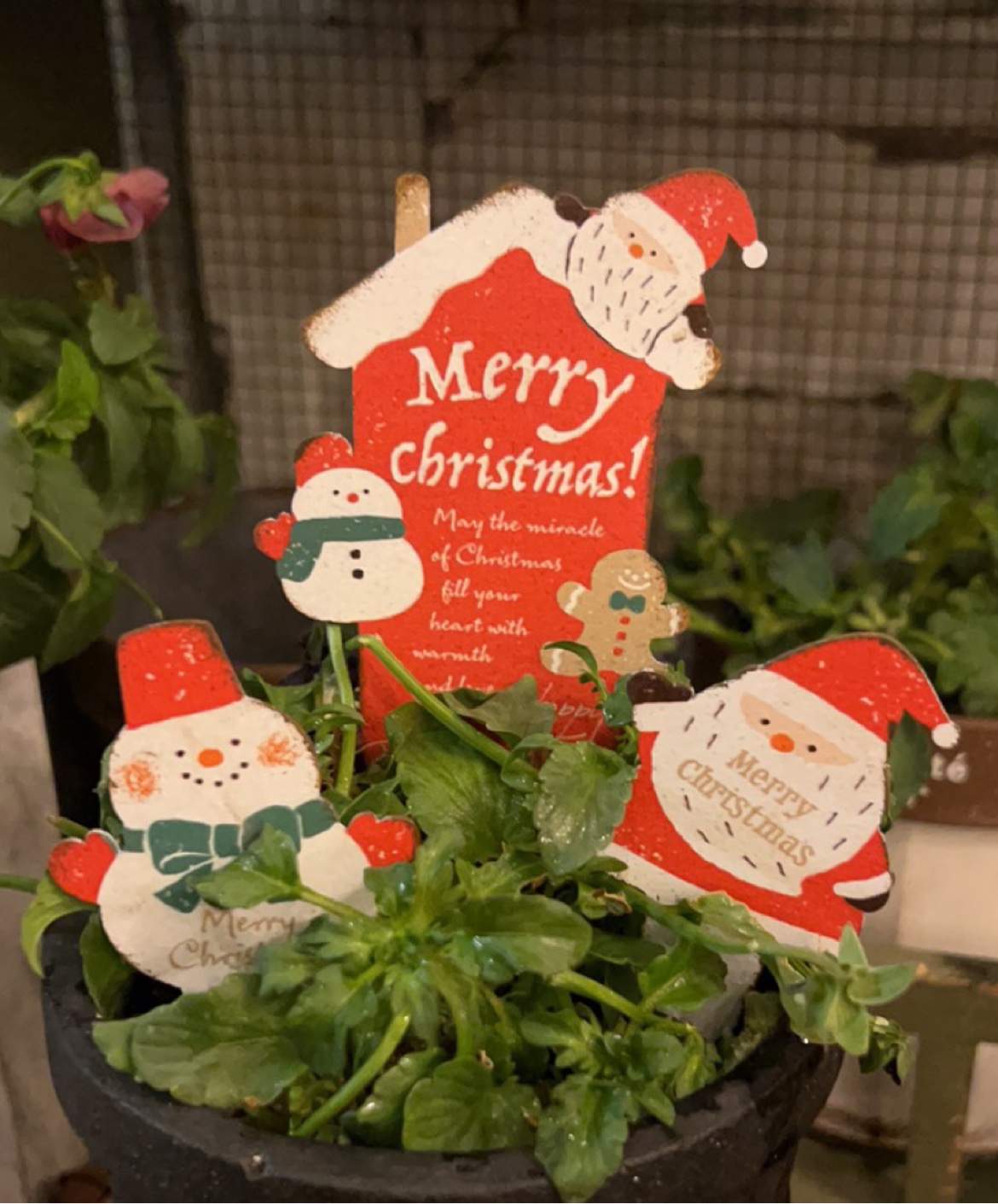 圣诞节圣诞雪人花园装饰