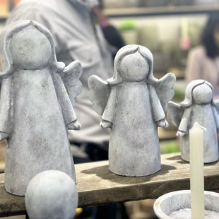 复古做旧水泥小天使