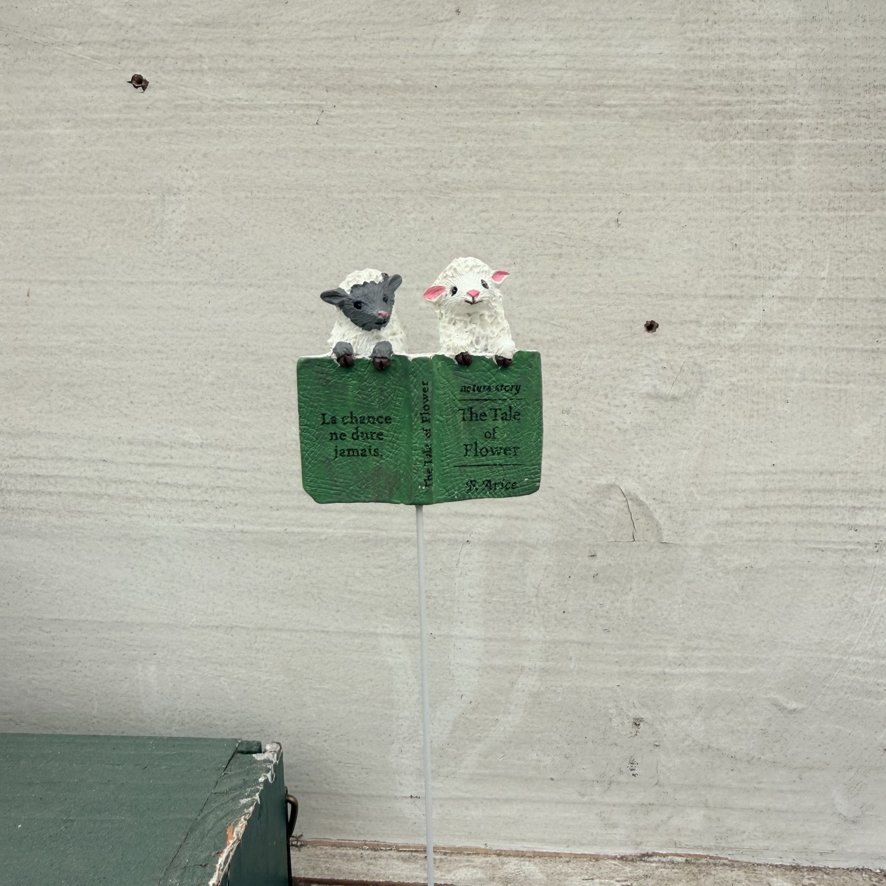 树脂小羊花插