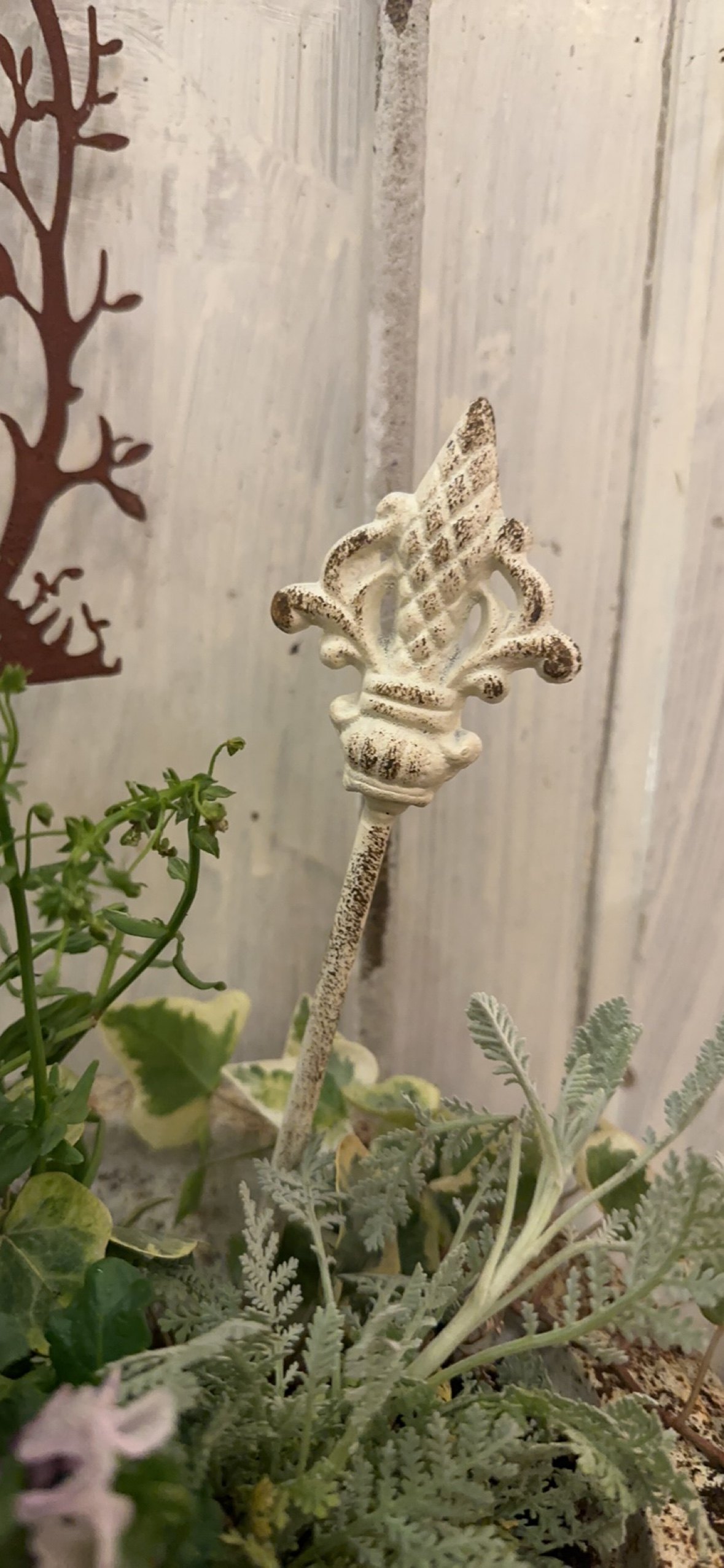 铸铁小花插花园装饰杂货