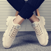 春季 潮鞋 低帮工装 马丁靴男2026年新款 板鞋 百搭休闲英伦风男鞋 皮鞋