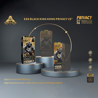 钢化膜16promax黑金刚高清防偷窥