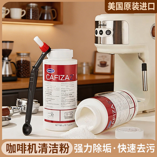 进口美国URNEX意式咖啡机冲煮头除水垢清洁粉洗剂900g清洗刷盲片