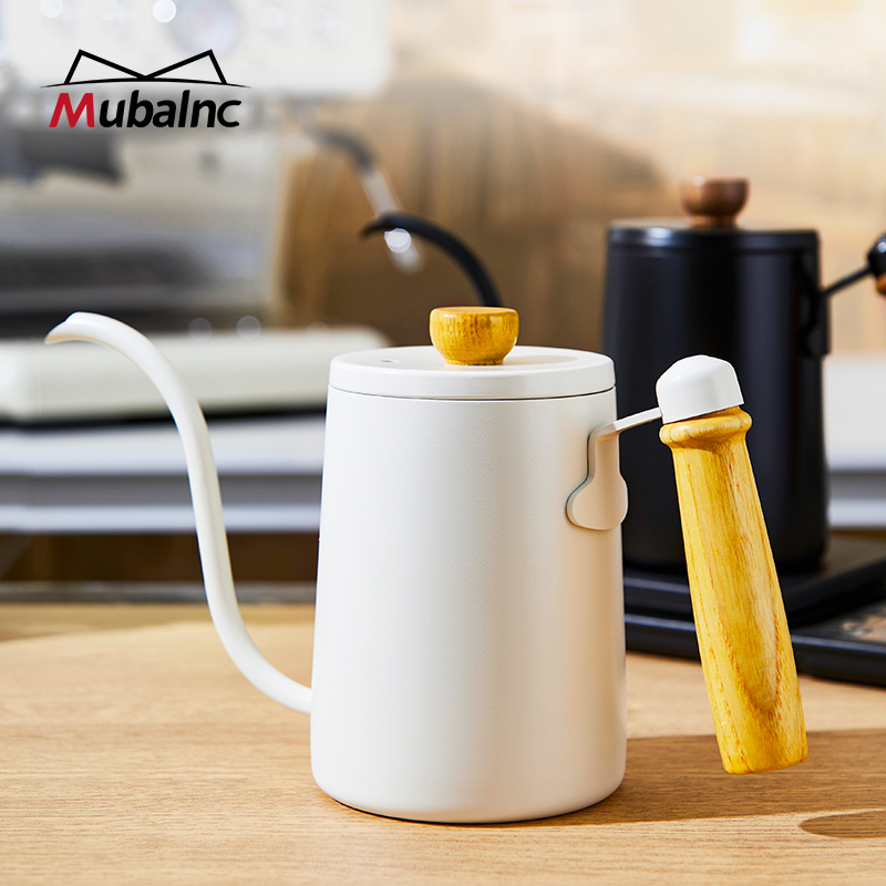 美式手冲壶高颜值实木手柄