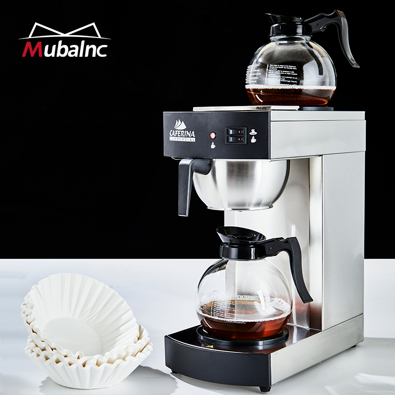 Mubalnc台湾CAFERINA RH330美式咖啡机商用全自动滴漏式煮茶机