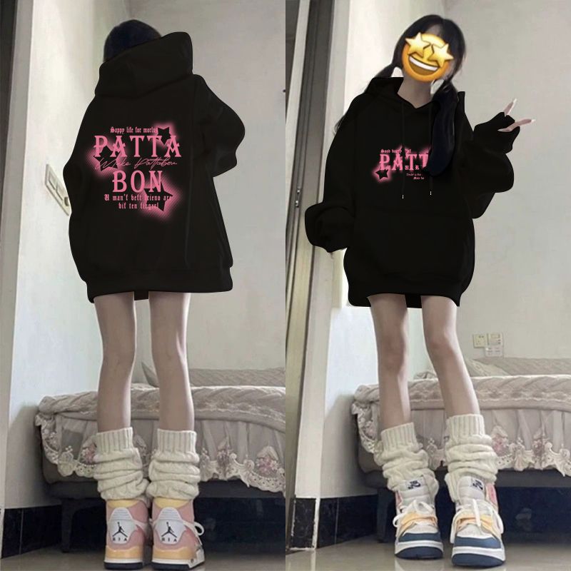 美式高街潮牌纯棉卫衣女秋冬2024