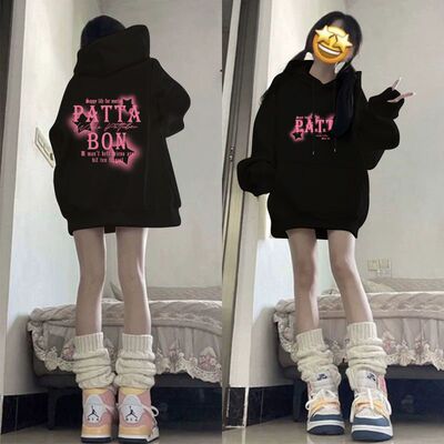 美式高街潮牌纯棉卫衣女秋冬2025